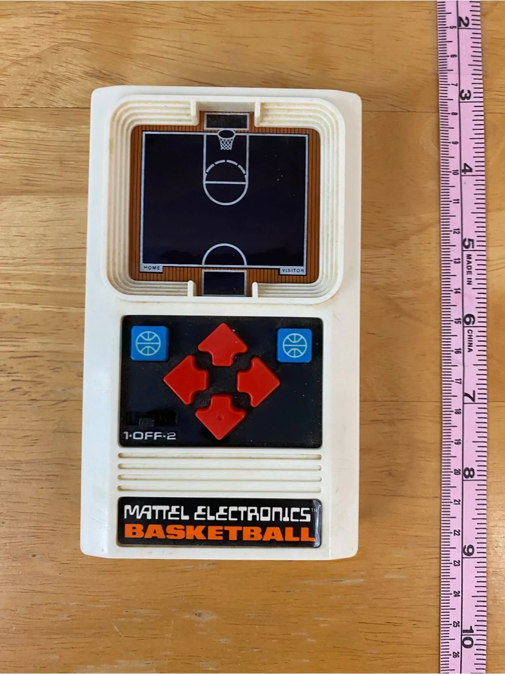 Vintage 1978 Mattel Electronics Handheld Basketball Game